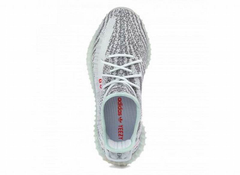 Adidas Yeezy Boost 350 V2 "Blue Tint" Grey Three High Res Red (B37571) Online Sale - Click Image to Close